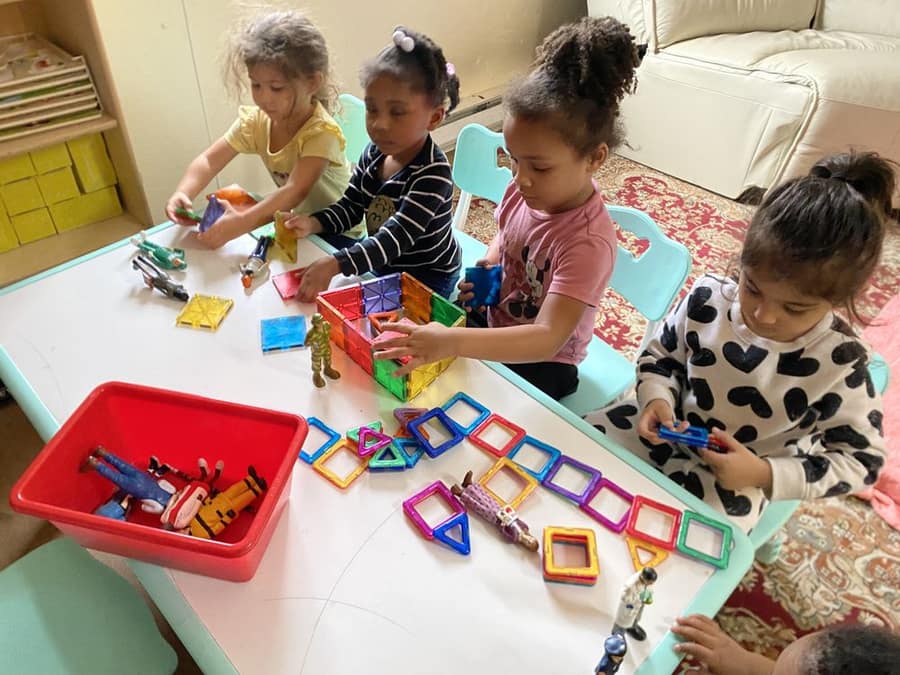Little champs enjoying group story time.