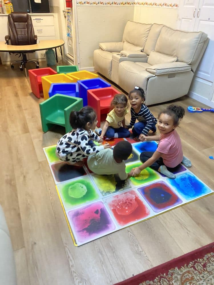 Outdoor play and movement time for daycare kids.
